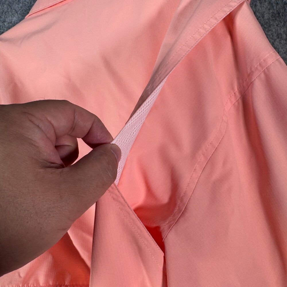 Patagonia Sol Patrol Shirt Mens XL Pink Vented Roll Tab Tiny Hole Minor Stain - Picture 12 of 15